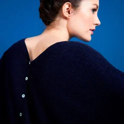 Montagut Linen cashmere round neck sweater - Amber