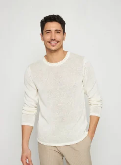 Montagut Linen round neck sweater - Rudy
