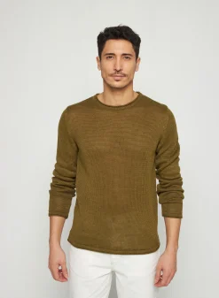 Montagut Linen round neck sweater - Rudy