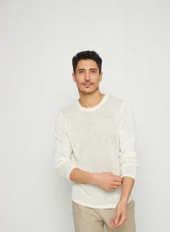 Montagut Linen round neck sweater - Rudy