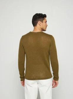 Montagut Linen round neck sweater - Rudy