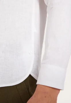 Montagut Linen shirt with tunisian collar - Dean