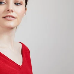 Montagut Linen T-shirt with elbow sleeves - Bonbon