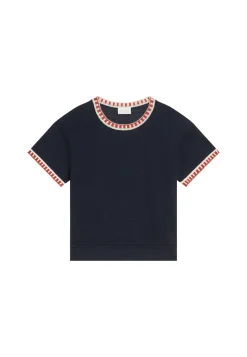 Montagut Linen T-shirt with round neck - Morwena