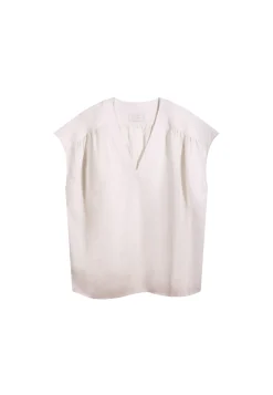Montagut Linen V-neck T-shirt - Dala