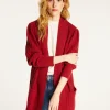 Montagut Long alpaca wool cardigan with balloon sleeves - Damy