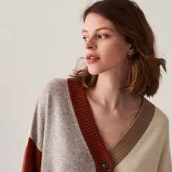 Montagut Long buttoned cashmere cardigan - Delia