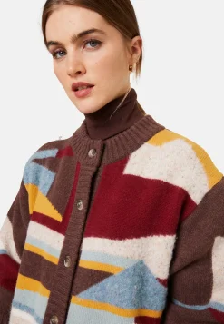 Montagut Long buttoned wool blend cardigan - Gloria