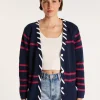 Montagut Long cardigan with cord - JOSHUA