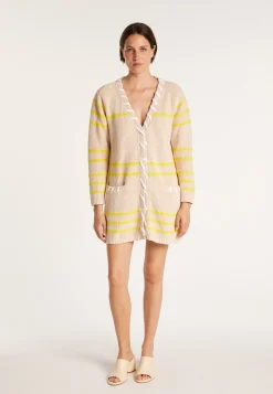 Montagut Long cardigan with cord - JOSHUA