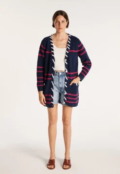 Montagut Long cardigan with cord - JOSHUA