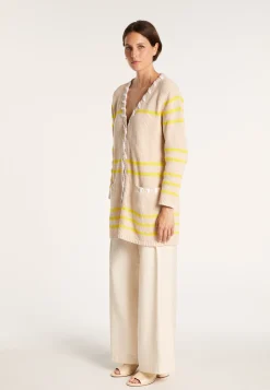 Montagut Long cardigan with cord - JOSHUA