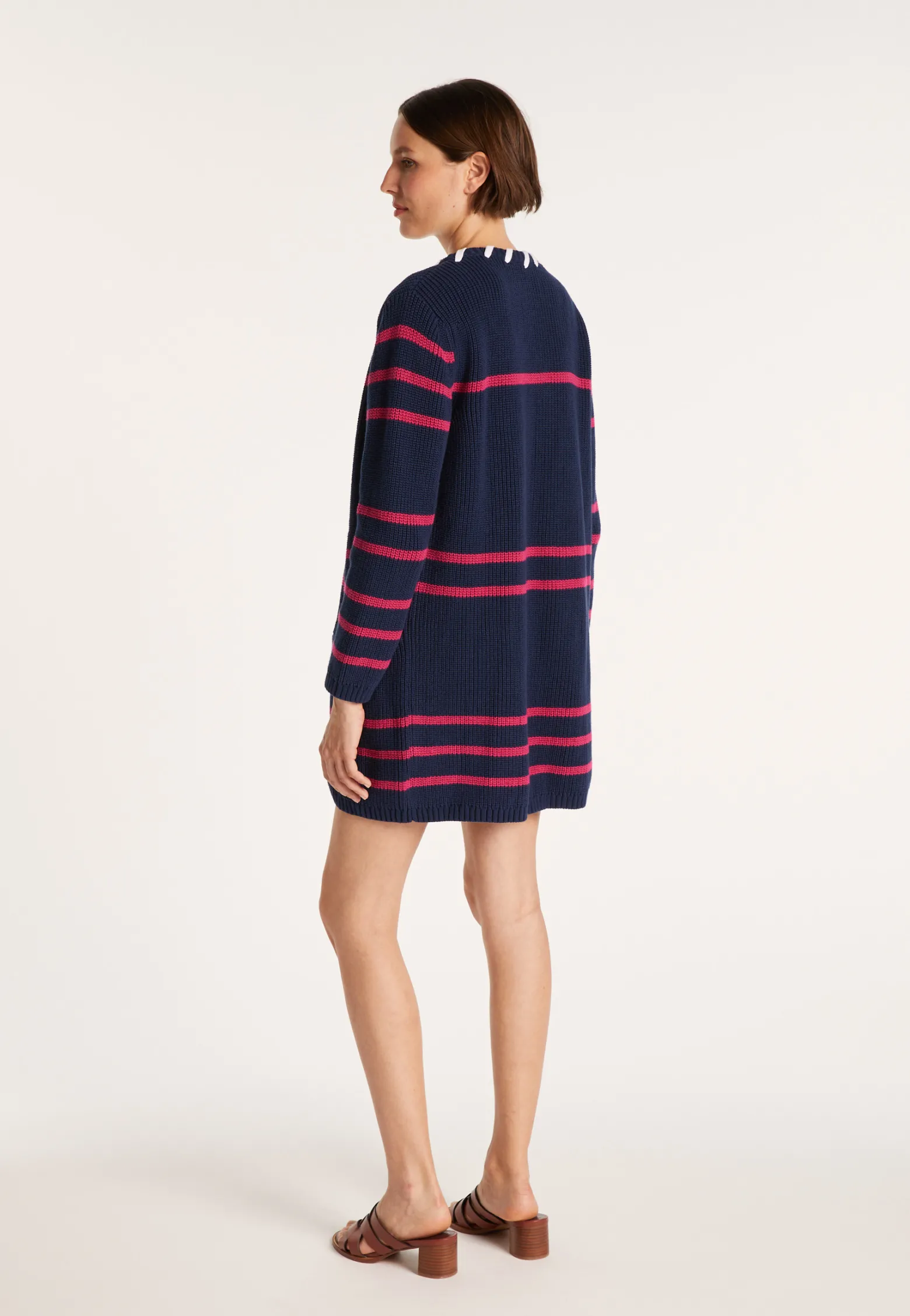 Montagut Long cardigan with cord - JOSHUA