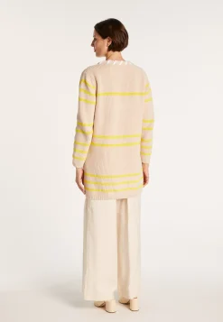 Montagut Long cardigan with cord - JOSHUA