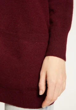Montagut Long cardigan with pockets in cashmere - Blush