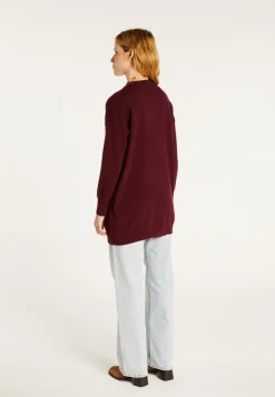 Montagut Long cardigan with pockets in cashmere - Blush