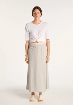 Montagut Long cotton skirt - MAGNOLIA