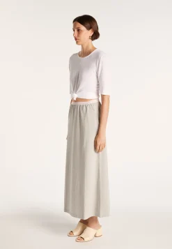 Montagut Long cotton skirt - MAGNOLIA