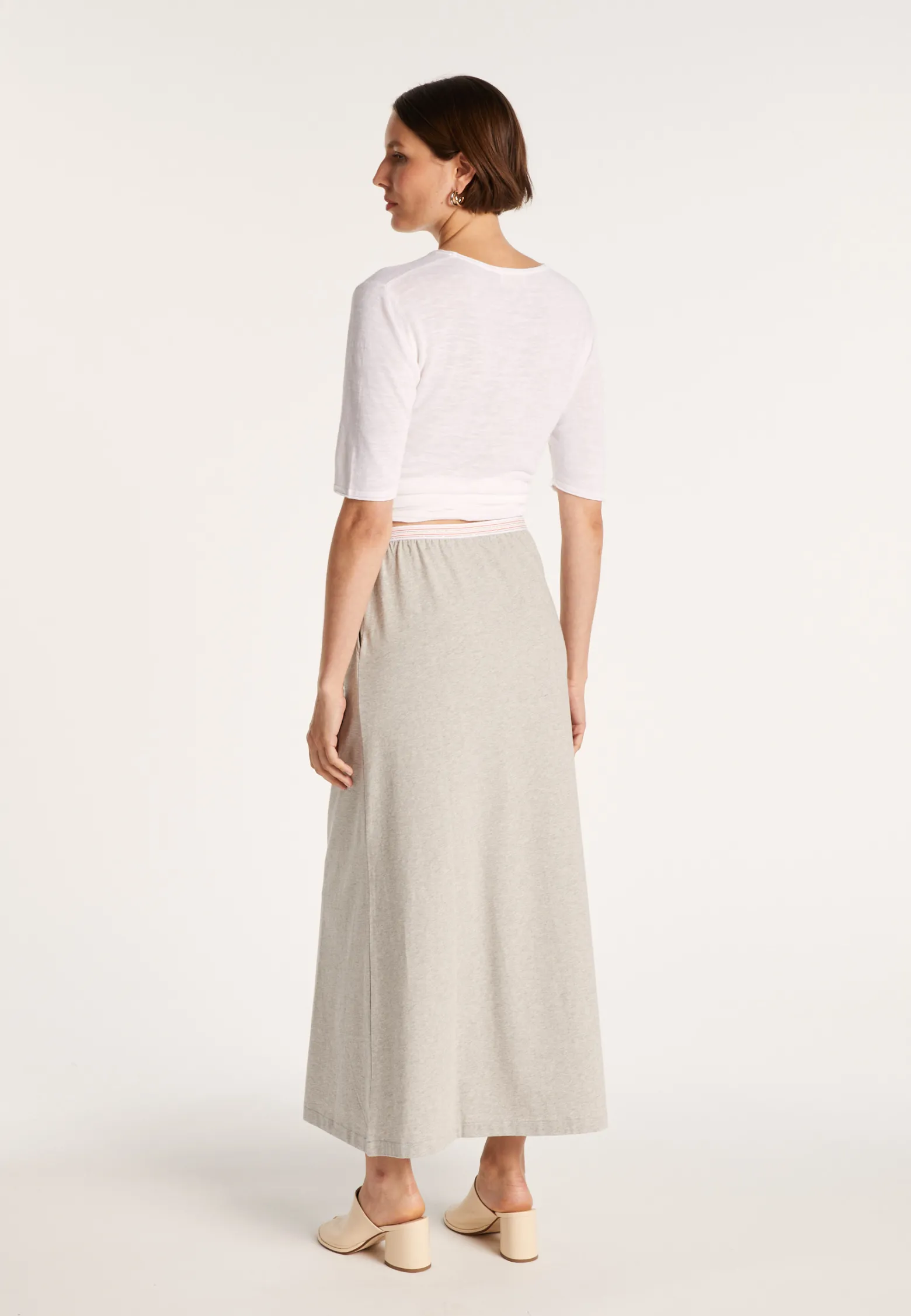 Montagut Long cotton skirt - MAGNOLIA