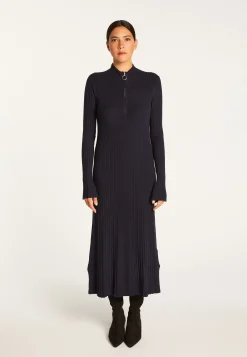Montagut Long dress in wool blend - Renata