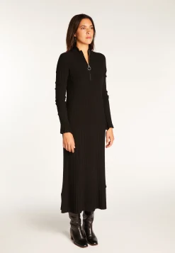 Montagut Long dress in wool blend - Renata