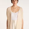 Montagut Long flamed linen cardigan - Cid