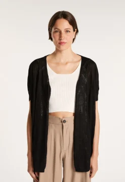 Montagut Long flamed linen cardigan - Cid
