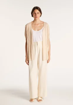Montagut Long flamed linen cardigan - Cid