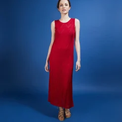 Montagut Long flamed linen dress - Come