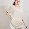 Montagut Long flamed linen T-shirt - Bil