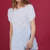 Montagut Long flamed linen T-shirt - Colinna