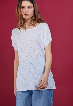 Montagut Long flamed linen T-shirt - Colinna