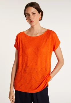 Montagut Long flamed linen T-shirt - Colinna