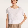 Montagut Long flamed linen T-shirt - Colinna