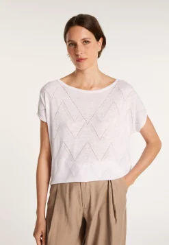 Montagut Long flamed linen T-shirt - Colinna