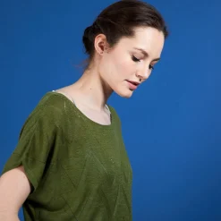 Montagut Long flamed linen T-shirt - Colinna