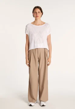 Montagut Long flamed linen T-shirt - Colinna