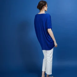 Montagut Long flamed linen T-shirt - Bil