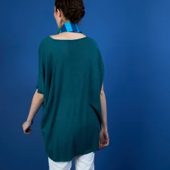 Montagut Long flamed linen T-shirt - Bil