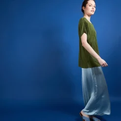 Montagut Long flamed linen T-shirt - Colinna