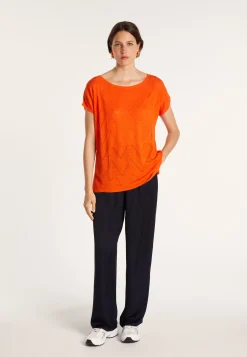 Montagut Long flamed linen T-shirt - Colinna