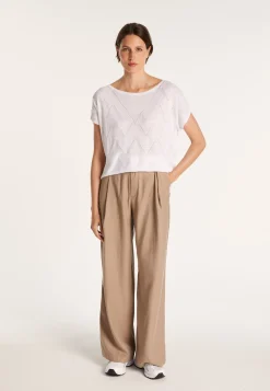 Montagut Long flamed linen T-shirt - Colinna