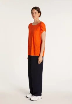 Montagut Long flamed linen T-shirt - Colinna