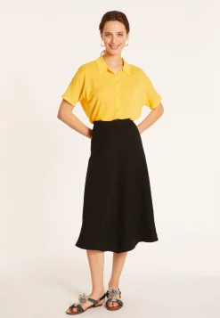 Montagut Long flared skirt in cotton - Meredith