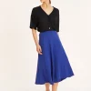 Montagut Long flared skirt in cotton - Meredith