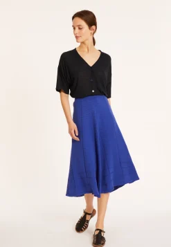 Montagut Long flared skirt in cotton - Meredith