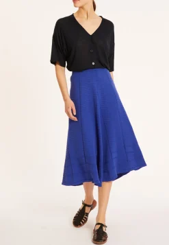 Montagut Long flared skirt in cotton - Meredith