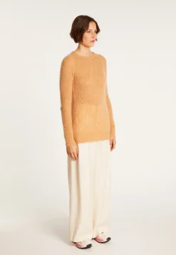 Montagut Long hemstitched jumper made of mohair - Emelin