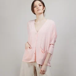 Montagut Long linen cardigan - Ballon