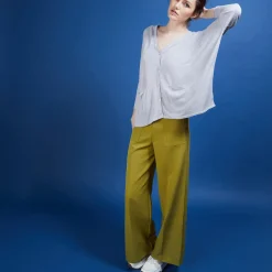 Montagut Long linen cardigan - Ballon